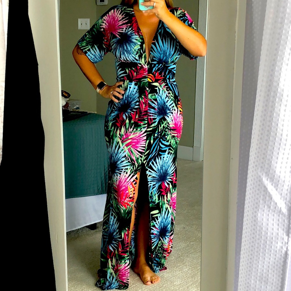 Elegant tropical dress